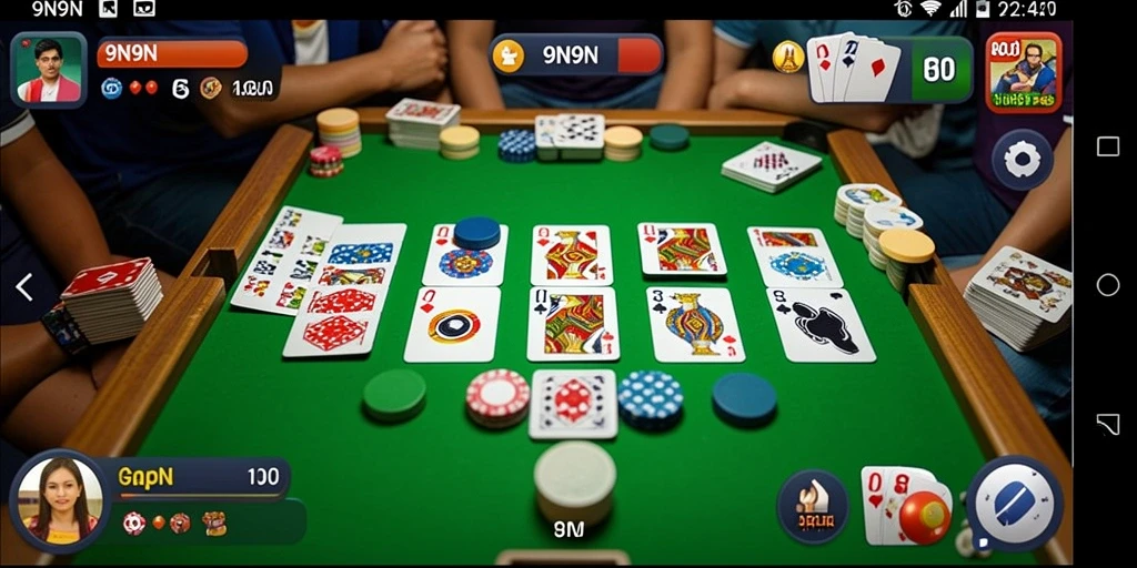 Tampilan gameplay 9N9N yang seru dan interaktif.