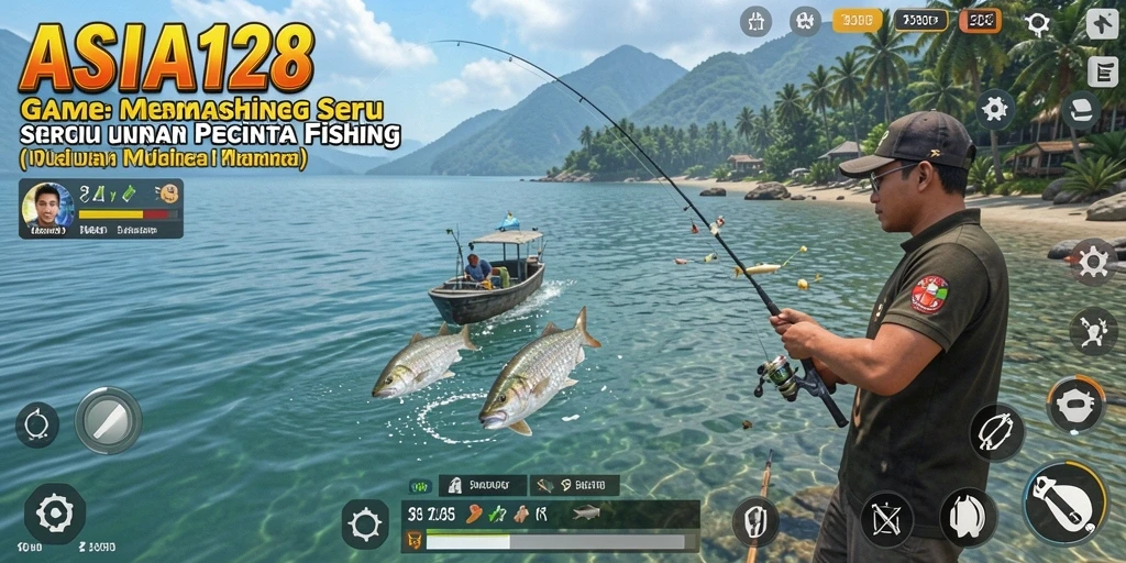 Tampilan gameplay ASIA128 dengan pengalaman memancing yang mendebarkan.