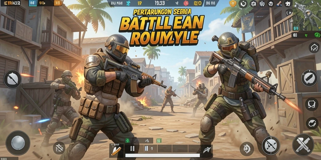 Tampilan gameplay seru dari CERIA33 dalam pertempuran Battle Royale.