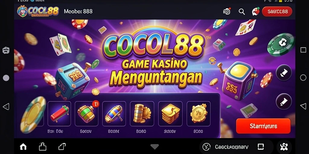 Screenshot gameplay COCOL88 menampilkan momen mendebarkan dari permainan Kasino.