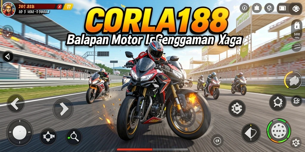 Gameplay balapan motor seru dan menantang di CORLA188.