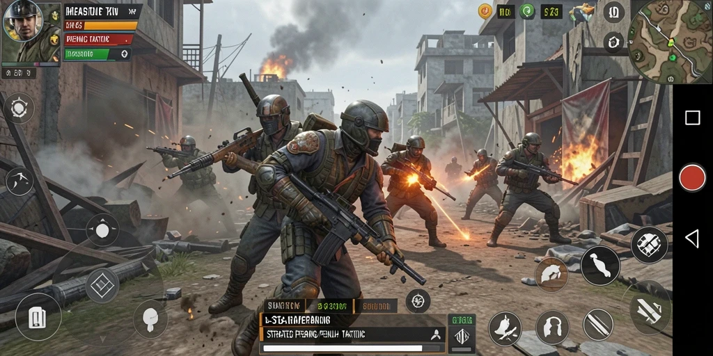 Screenshot utama D73 menampilkan pertempuran strategis yang intens.