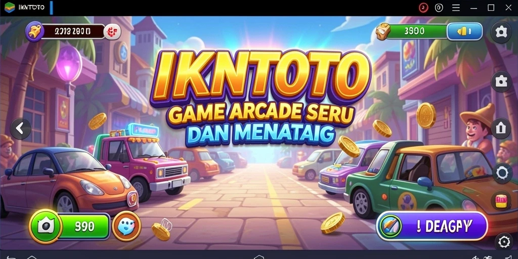 Tampilan gameplay seru dari IKNTOTO dengan karakter yang menantang.