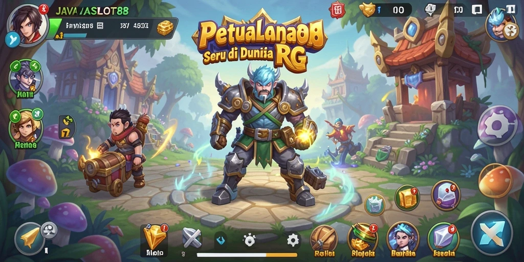 Tampilan gameplay seru dalam dunia RPG JAVASLOT88.