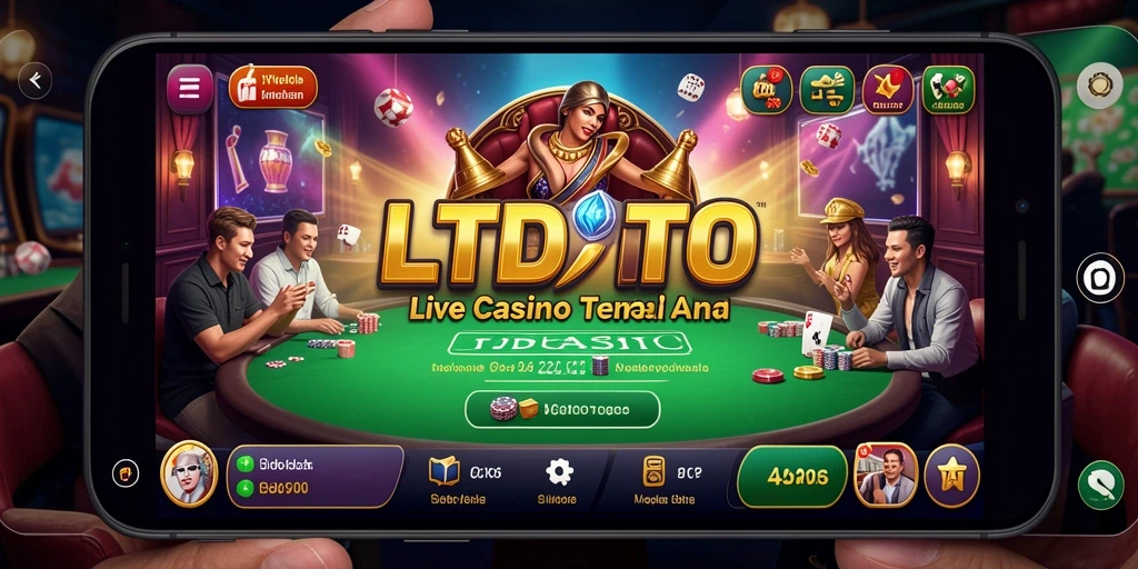 Tampilan gameplay Live Casino LTDTOTO yang menakjubkan dan interaktif.