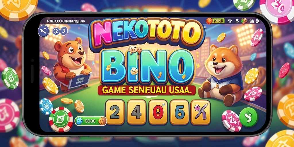 Screenshot menampilkan gameplay seru Bingo di NEKOTOTO.
