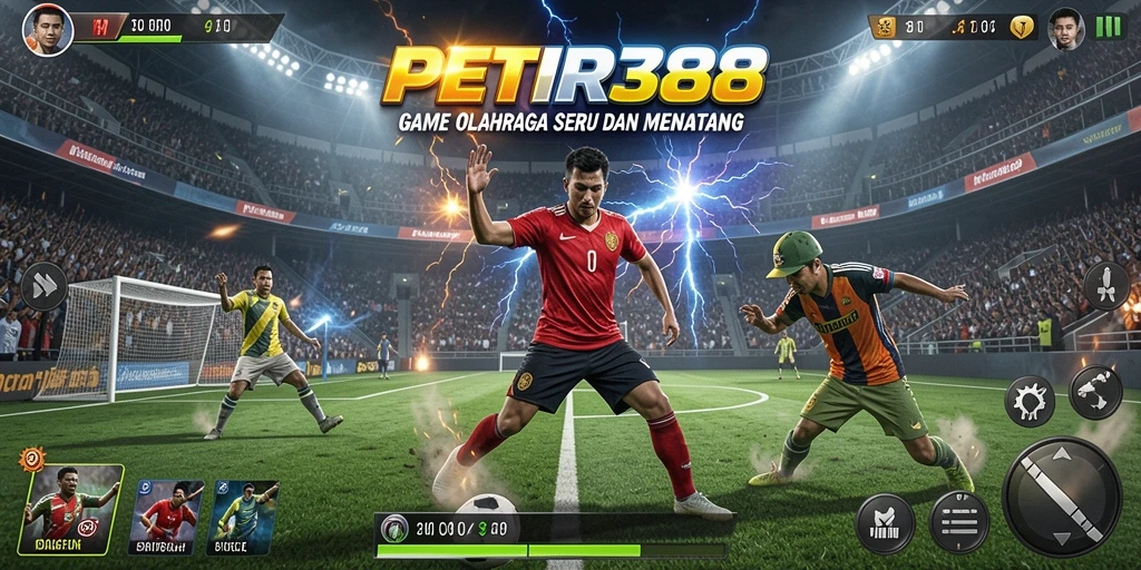 Screenshot utama PETIR388 menampilkan aksi seru dalam olahraga.