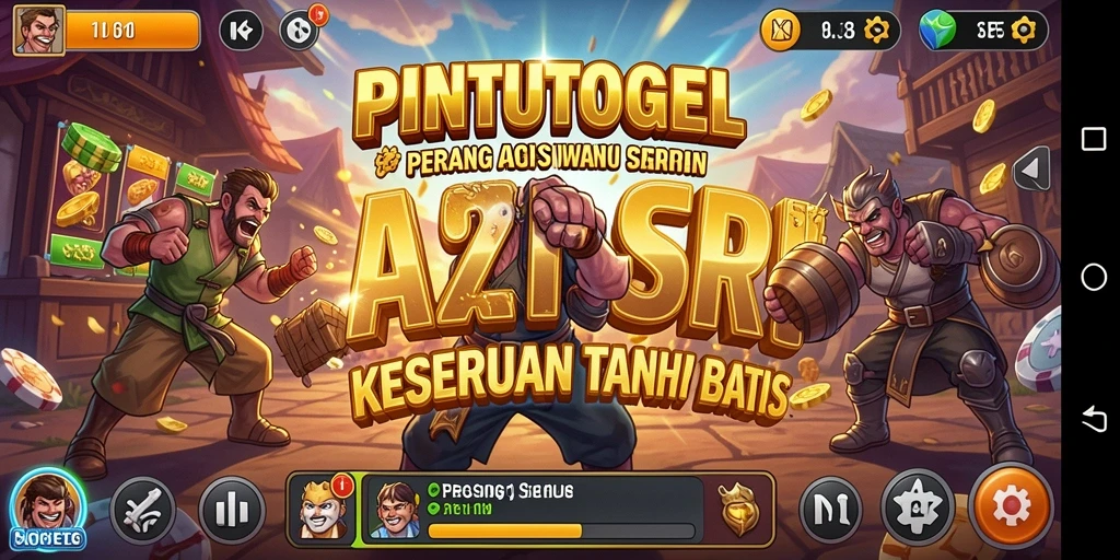 Screenshot PINTUTOGEL menampilkan aksi penuh intensitas di medan perang.