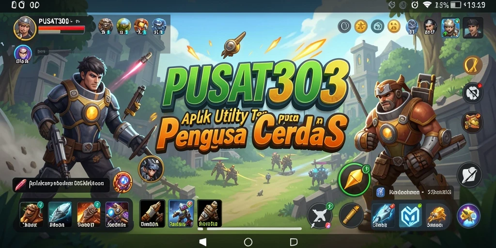 Screenshot utama PUSAT303 yang menampilkan antarmuka pengguna yang menarik.