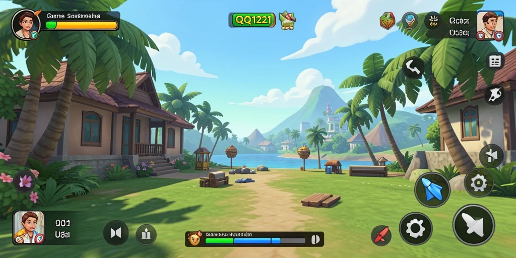 Tampilan gameplay menarik dan menenangkan dari QQ1221.