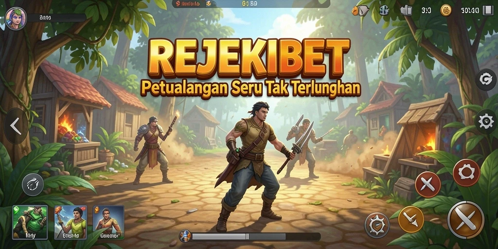 Tampilan gameplay REJEKIBET yang menakjubkan dengan petualangan seru.