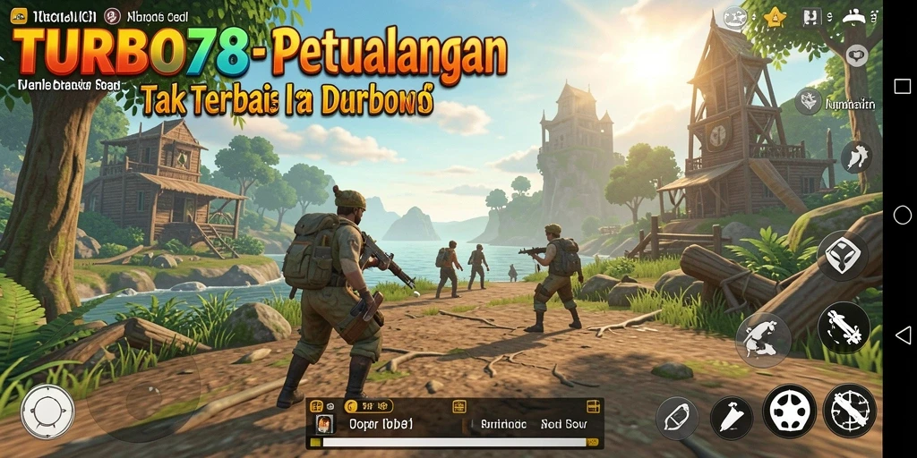 Screenshot TURBO78 menunjukkan petualangan seru di dunia terbuka.