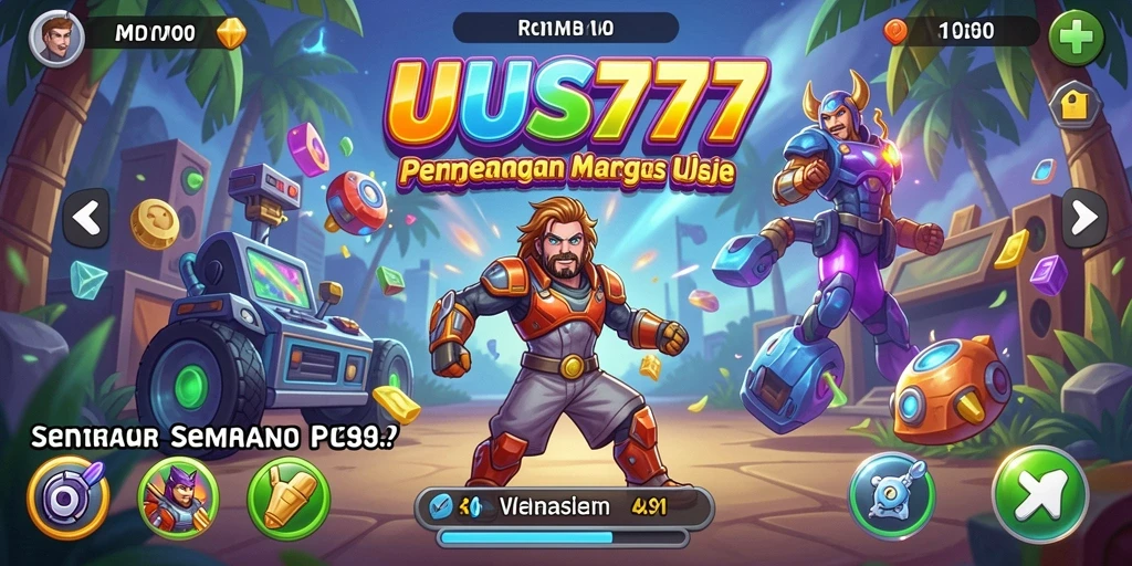 Tampilan gameplay UUS777 yang penuh warna dan menantang.