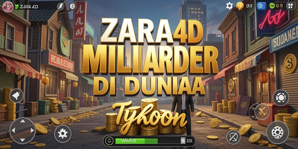 Tampilan utama gameplay ZARA4D dengan elemen Tycoon yang menarik.